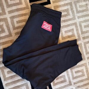 Burberry women’s Black jogger with Red Logo